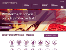 Tablet Screenshot of cooperatextil.com